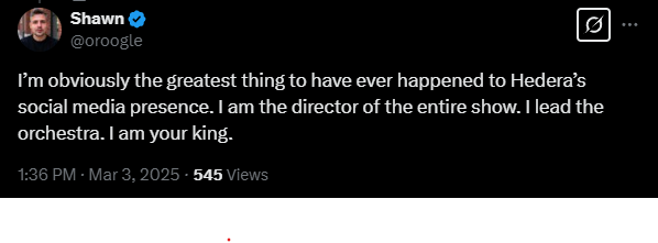 🚨🚨ATTENTION 🚨🚨
NEW COPYPASTA JUST DROPPED.

I’m obviously the greatest thing to have ever happened to *INSERT WHATEVER*. I am the director of the entire show. I lead the orchestra. I am your king.