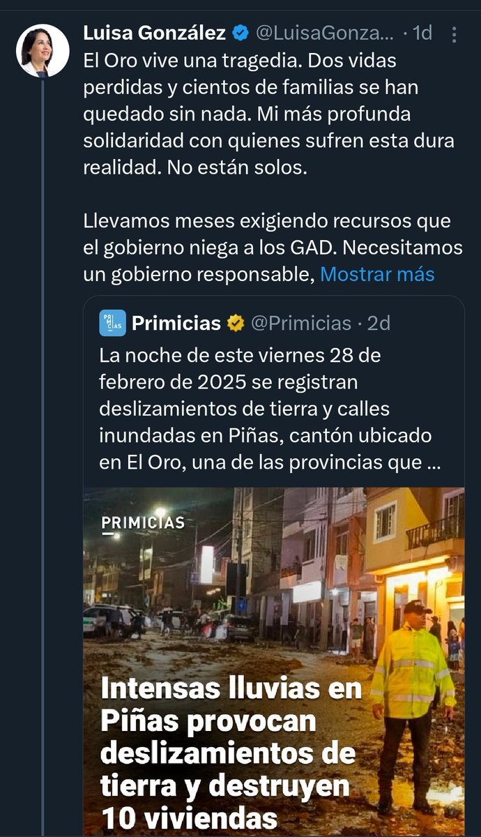 Vanguard1aEC's tweet photo. @MashiRafael insulta al Prefecto de #El Oro, @ClementeBravoR, a quien le dice Rin Tin Tin por haber dicho que el gobierno está al día en la entrega de asignaciones. La polémica se armó en redes sociales tras un post de la candidata @LuisaGonzalezEc 

Aquí los detalles 👇 https://t.co/UZVbUc0u2s
