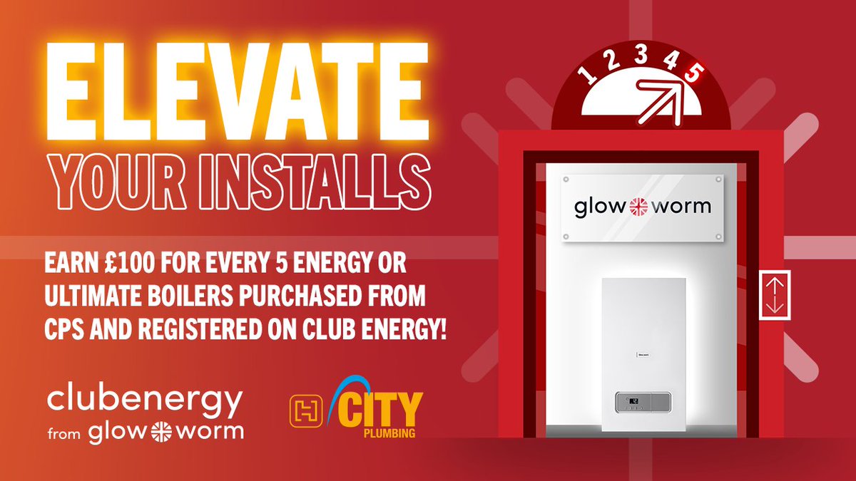 We’ve continued our partnership with @cityplumbinguk this Spring. Activate the promotion, purchase Energy or Ultimate boilers from CPS, and register them on Club Energy. For every 5 registrations, you’ll automatically receive an extra £100 in your account. T&amp;Cs on Club Energy.