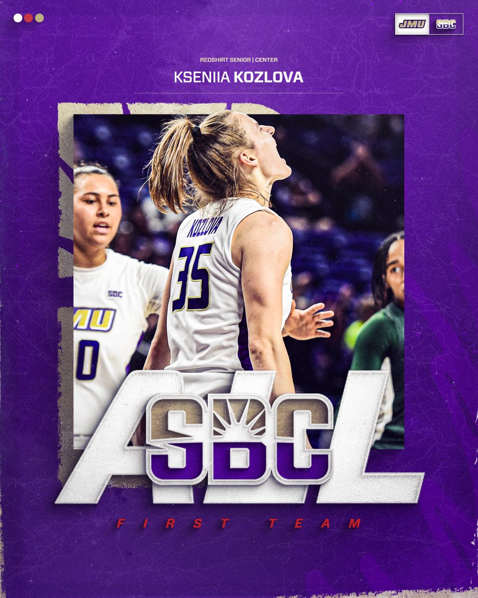 JMU Women's Basketball (@jmuwbasketball) on Twitter photo ๐๐ฅ๐ฅ-๐๐ฎ๐ง ๐๐๐ฅ๐ญย ๐๐จ๐ง๐๐๐ซ๐๐ง๐๐ย ๐
๐ข๐ซ๐ฌ๐ญ ๐๐๐๐ฆ.
Ksyusha continues to set the standard ๐ค
#GoDukes | <a href="/Ksyusha_32/">Kseniia Kozlova</a> ๐๐ฅ๐ฅ-๐๐ฎ๐ง ๐๐๐ฅ๐ญย ๐๐จ๐ง๐๐๐ซ๐๐ง๐๐ย ๐
๐ข๐ซ๐ฌ๐ญ ๐๐๐๐ฆ.
Ksyusha continues to set the standard ๐ค
#GoDukes | <a href="/Ksyusha_32/">Kseniia Kozlova</a>