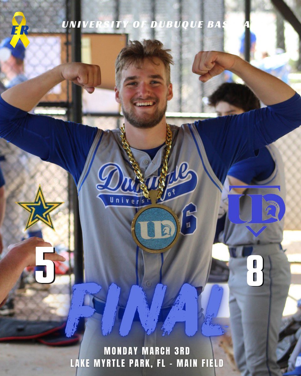 ❗️Final ❗️

The Spartans walk away with a win with a 5th inning home run from Senior Aiden Elfering!

The Spartans are back in action on Wednesday, March 5th against Concordia University at 11:15am.

#EverettStrong #FAITH