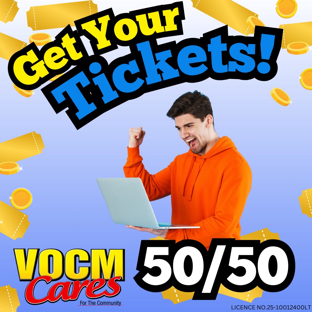 💙 Your chance to win BIG &amp; give back! 💙
 
The Cares for the Community 50/50 Draw supports VOCM Cares, helping charities across Newfoundland and Labrador. 
 
🎟️ Get your tickets now: rafflebox.ca/raffle/vocmcar…
 
#WinBigGiveBack #VOCMCares #5050Draw #CaresForTheCommunity