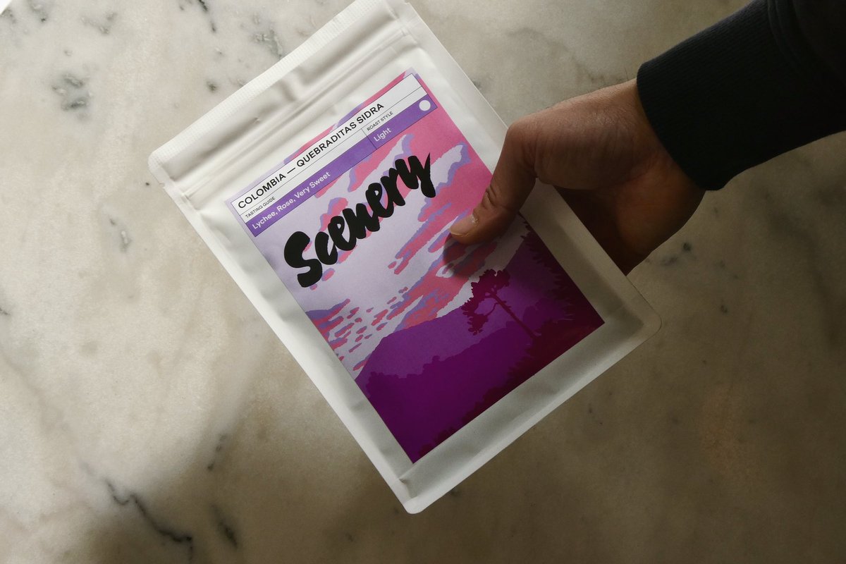 Meet  Scenery Coffee Roasters - honest, humble, and driven by a passion for exceptional coffee. Based in London, they're dedicated to responsibly sourced coffee, with transparency and heart. Available now for retail, with espresso bar and filter options coming soon!