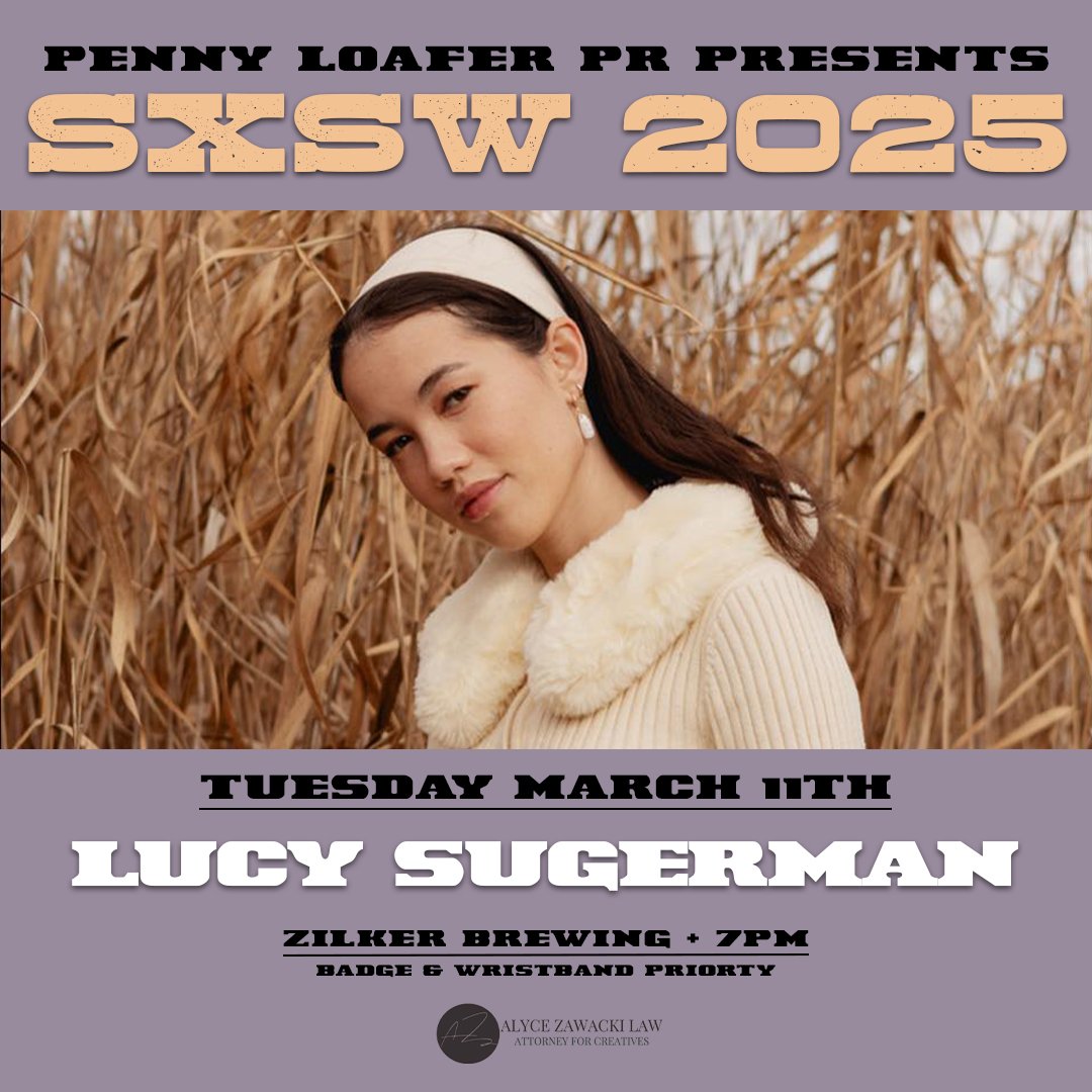 PLPR <a href="/sxsw/">SXSW</a> 2025
Artist Spotlight - <a href="/lucysugerman/">Lucy Sugerman</a>