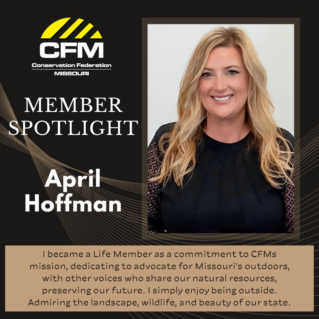 Member Monday! This week we are highlighting Life Member April Hoffman. Not only is April a Life Member, but she is also the Founder and CEO of our affiliate partners Wild Souls Wildlife Rescue and Rehab! 

Interested in becoming a CFM member? Visit confedmo.org/join