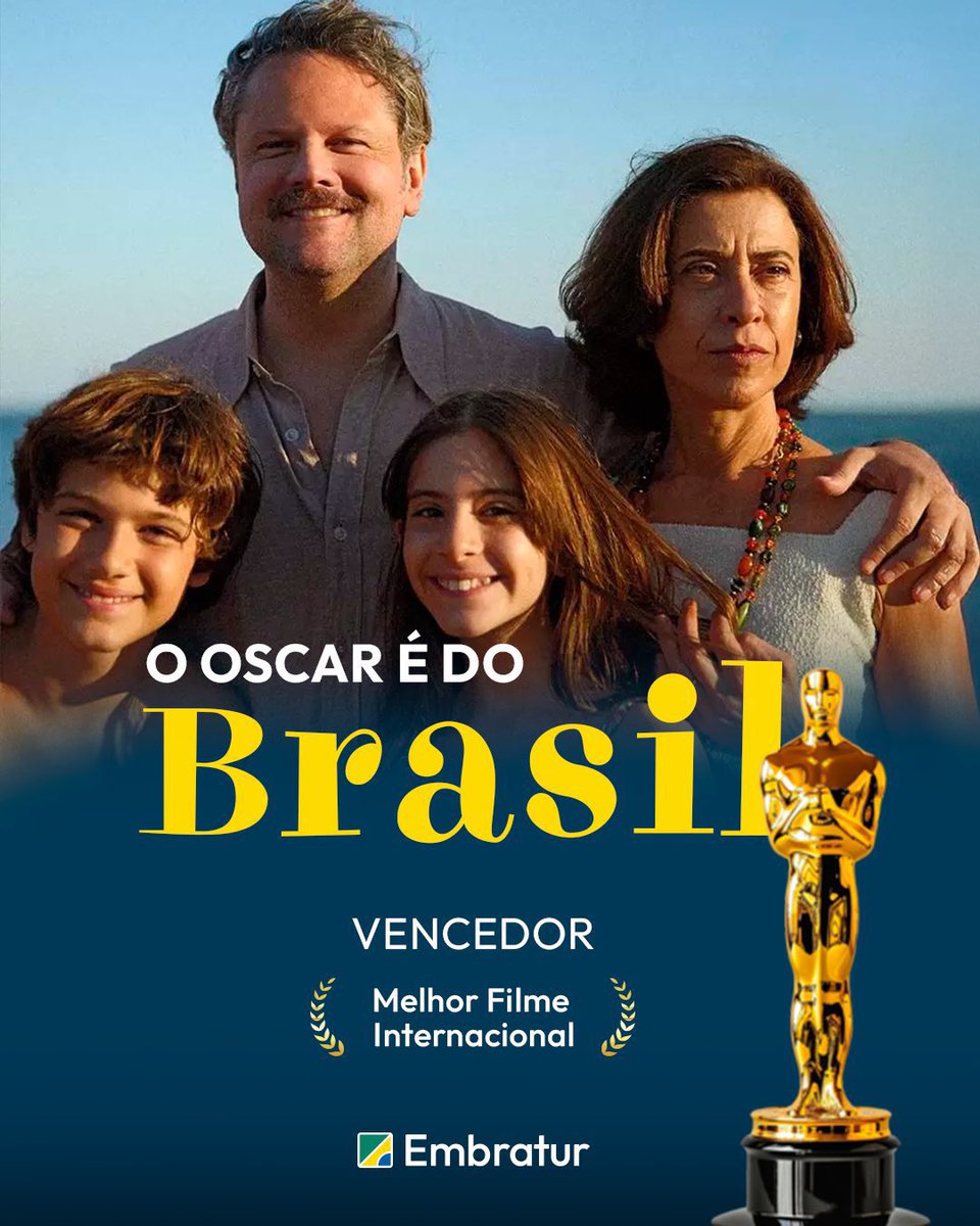 GilsonLira23's tweet photo. Conquista histórica para o Brasil com o filme “Ainda Estou Aqui”, de Walter Salles. Parabéns Fernanda Torres e Fernanda Montenegro, Selton Mello e todos os envolvidos nesse extraordinário filme. Viva o cinema brasileiro. Viva a democracia. Viva o Brasil!!! 🇧🇷🏆 https://t.co/n3XM7EFvih