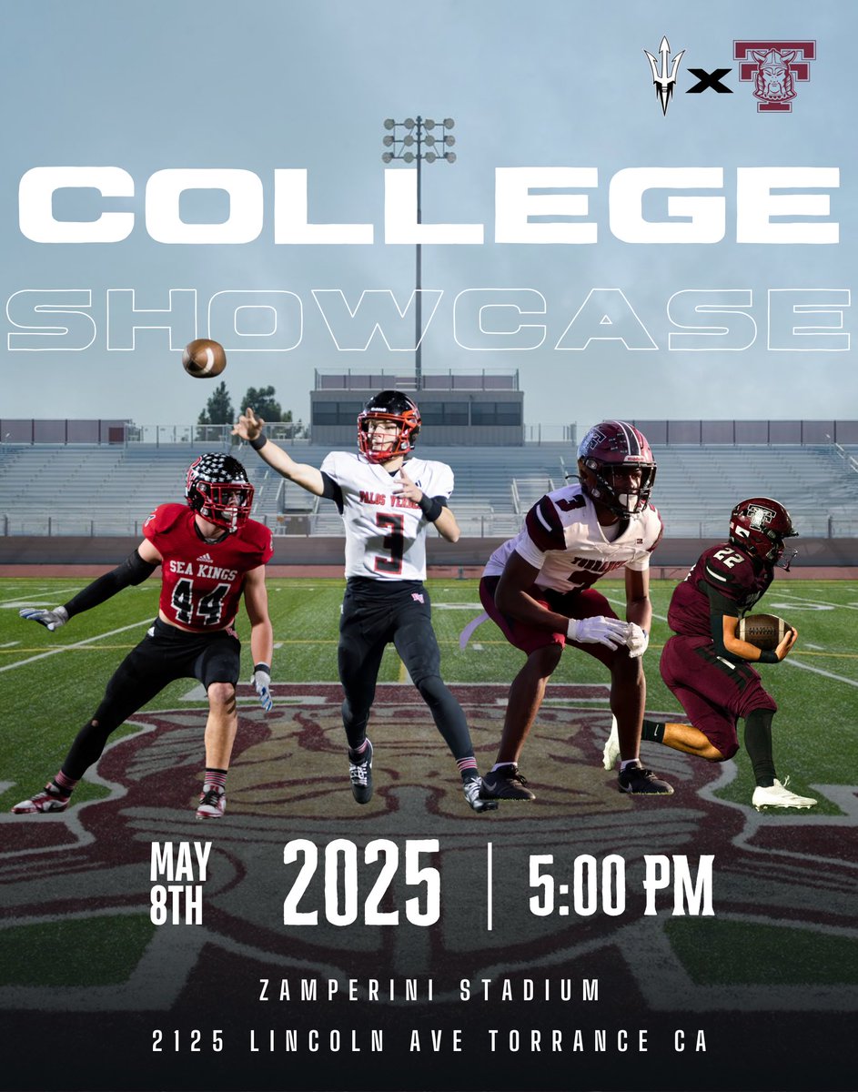 CoachRayCarter's tweet image. Excited to be partnering with @SeaKingFootball and its staff! 🤝

🚨 Thursday May 8th at 5:00pm will be our College Showcase! This is a great opportunity to come see what both programs have to offer! 🚨