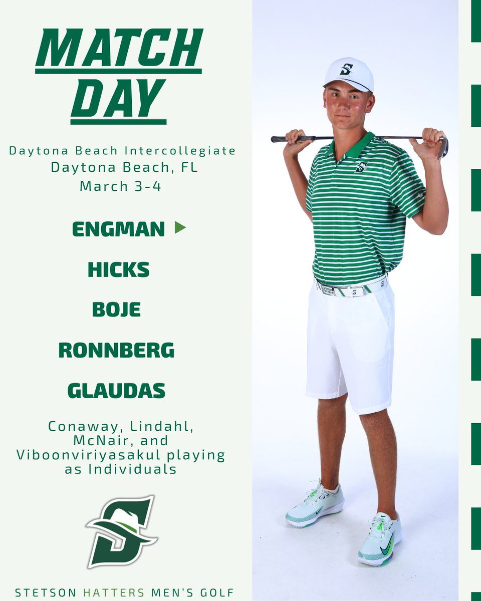 Stetson Golf (@stetsongolf) on Twitter photo We're live from Daytona Beach!
Follow along with the Hatters ➡️ bit.ly/3DiADWW
#GoHatters | <a href="/StetsonHatters/">Stetson Hatters</a> We're live from Daytona Beach!
Follow along with the Hatters ➡️ bit.ly/3DiADWW
#GoHatters | <a href="/StetsonHatters/">Stetson Hatters</a>