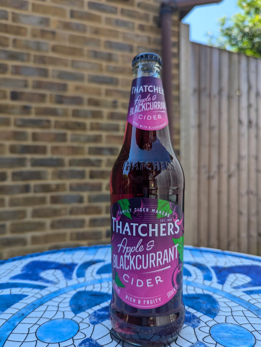 Thatchers Apple and Blackcurrant Cider 
.
.
.
.
.
.
#yum #drinks #instadrink #getinmybelly  #yummy #beers  #photooftheday #thirsty #cider #thirst #drinking #beer  #drink #beerstagram #bars #slurp #cocktail #beerporn #cider #ciderporn #drinkup #pub