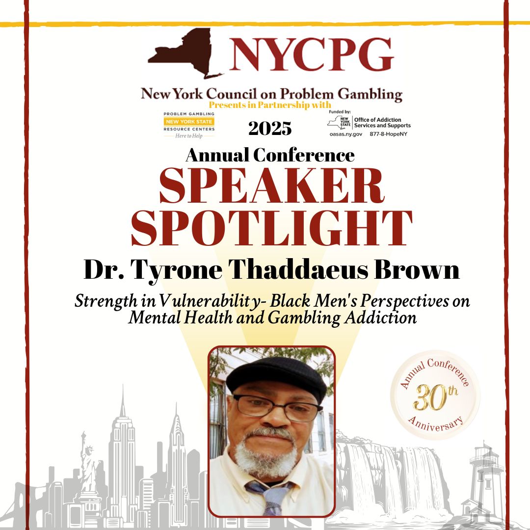 Join Dr. Brown and fellow panelists on Day 1 of our conference.  They will be sharing experiences and how gambling harms can impact men's mental health.