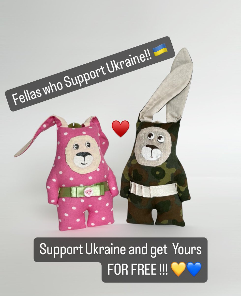 🚀 REPOST &amp; WIN THESE UKRAINIAN NAFO FELLA TOYS (without Suits!☺️)🇺🇦

Repost this, and on Friday 7 Mars, we’ll randomly select 5 people to receive these handmade FELLA toys from Ukraine—FREE, as a token of gratitude for supporting Ukraine! ❤️ 

These two Fellas have an incredible