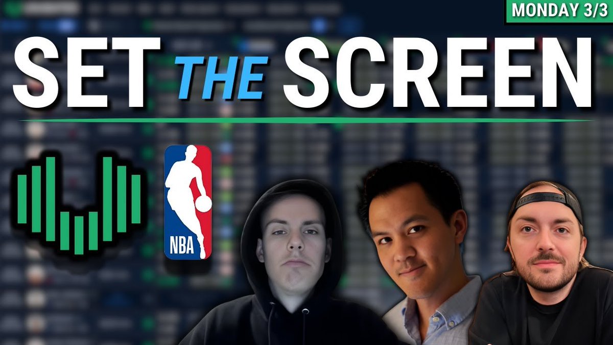UnabatedSports's tweet image. Coming up, we've got another public Set the Screen with @jphanned, @johnraudebaugh and @StephByronKeech!
There's a 7 game slate on the board, ready for a prop breakdown ⤵️