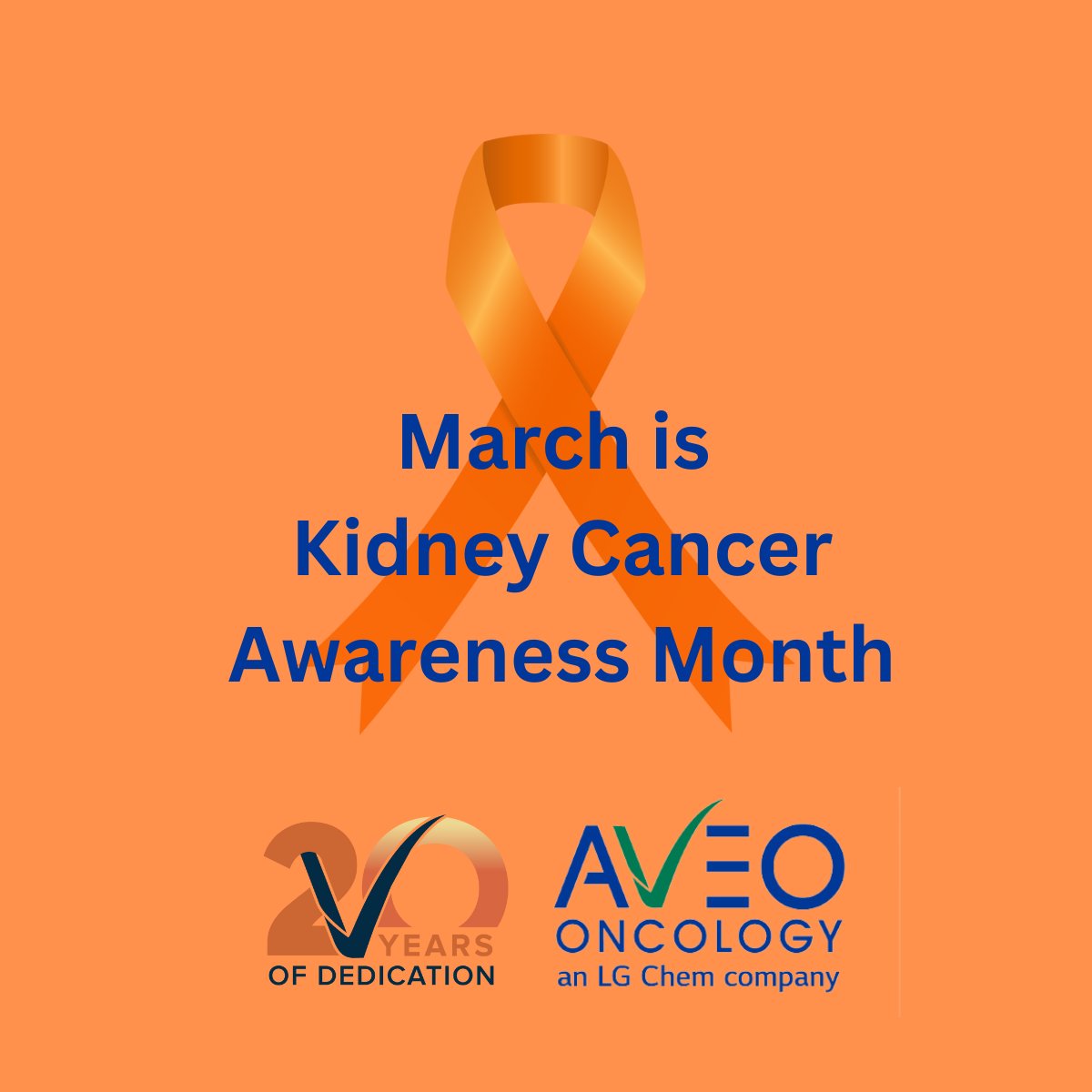 AVEO Oncology (@aveooncology) on Twitter photo March is #KidneyCancerAwarenessMonth and <a href="/AVEOOncology/">AVEO Oncology</a>, an LG Chem company, encourages everyone to #OrangeUp in support of patients and their families affected by #kidneycancer. This month aims to raise awareness about kidney cancer, its symptoms, risk factors, and treatment March is #KidneyCancerAwarenessMonth and <a href="/AVEOOncology/">AVEO Oncology</a>, an LG Chem company, encourages everyone to #OrangeUp in support of patients and their families affected by #kidneycancer. This month aims to raise awareness about kidney cancer, its symptoms, risk factors, and treatment