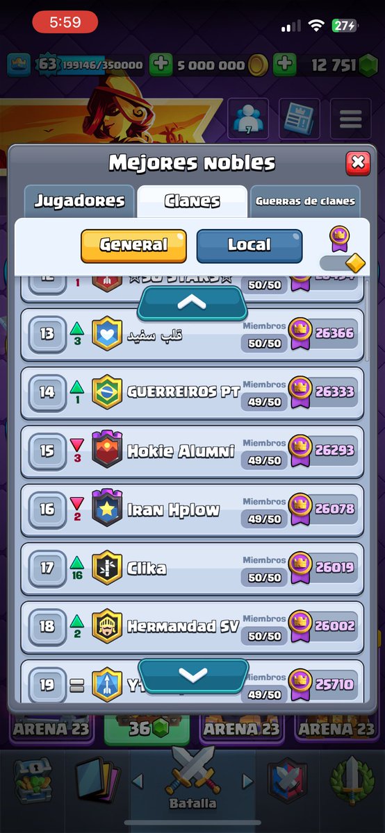 🏆 | Clika Top #1 de Argentina 🇦🇷 

#1 🇦🇷 #17🌎

Seguimos demostrando porque somos el mejor clan de Argentina😮‍💨

Les faltó platita esta temporada a los de abajo 😴

#CLK⚡️