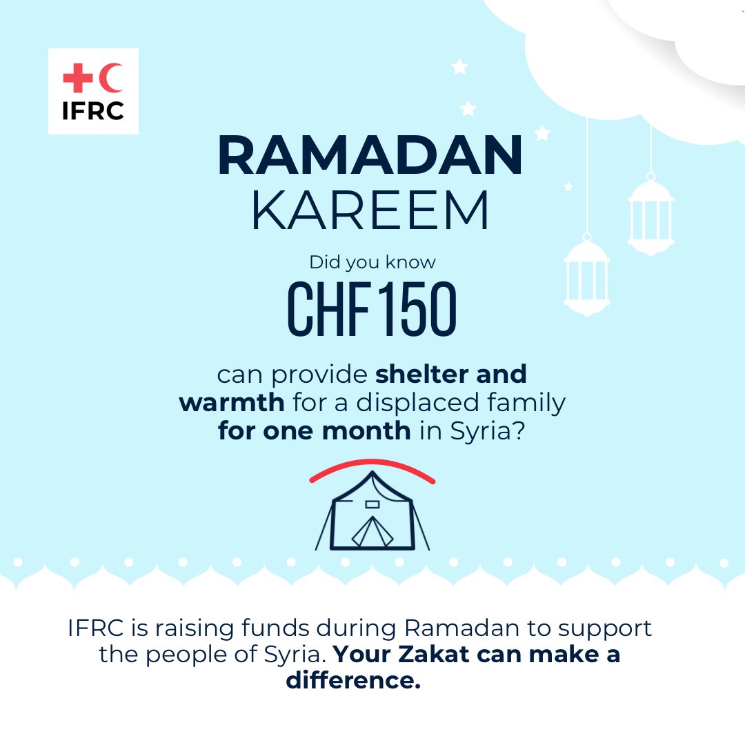 No one should go to bed hungry this Ramadan.

13 million people in Syria don’t know where their next meal is coming from. 
The <a href="/IFRC/">IFRC</a> and <a href="/SYRedCrescent/">Syrian Red Crescent</a> are providing life-saving relief—your Zakat can help.

Donate today 👇🏻
donate.redcrossredcrescent.org/ifrc/syria-com…