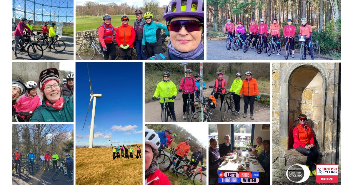 🚴‍♀️ Breeze Rides Through Winter Across Scotland! 🚴‍♀️

From scenic coastal loops in Edinburgh to rolling hills in Midlothian, countryside trails in Perthshire &amp; more, our riders embraced the winter rides! ❄️💪

Huge thanks to our Breeze Champions! 🙌 Join us: letsride.co.uk/breeze