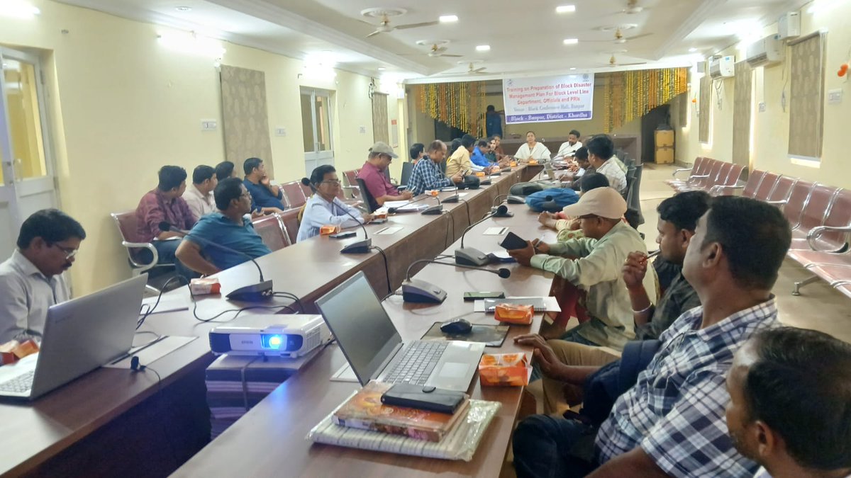 Deockhordha's tweet photo. A Block-level Orientation Programme was successfully conducted on 03.03.2025 at Banapur Block for preparation of Block Disaster Management Plan in the presence of the P.S.Chairman,BDO,Tahasildar, along with representatives from all line depts,PRI members &amp; Nodal NGO.
@osdmaodisha https://t.co/cPUFvb7rqp