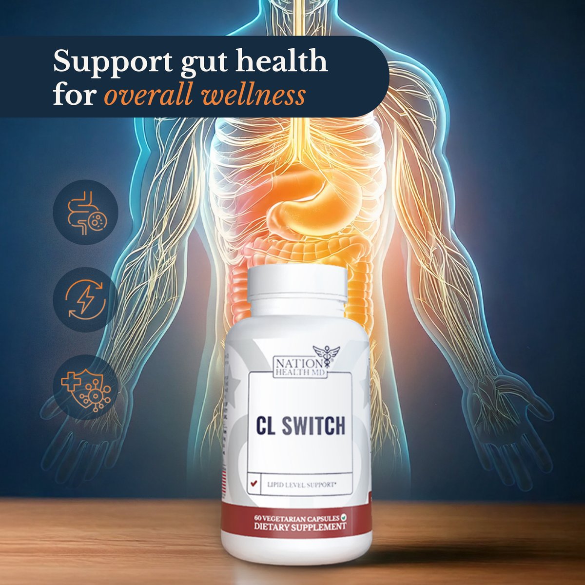 Gut health might be the key to overall wellness 🌿✨ 

🔗 Learn more: bit.ly/4h7yfQP

#nationhealthmd #wellness #holistichealth #organicsupplements #cholesterol #cholesterolbalance #healthyheart #lowercholesterol  #loweringcholesterol

*Reference upon request