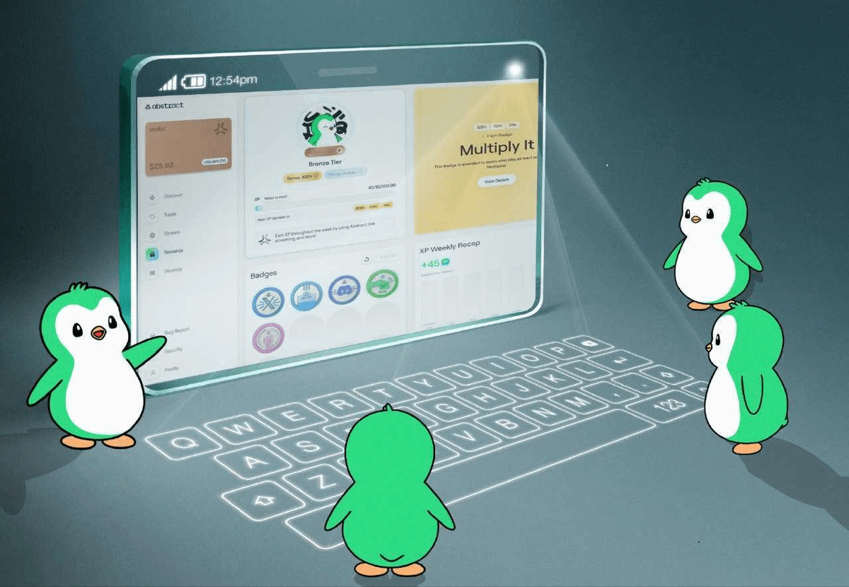 AbstractChain's tweet photo. Showing my friends how they can earn XP just by using apps on the Portal. https://t.co/cQRk36KdjV