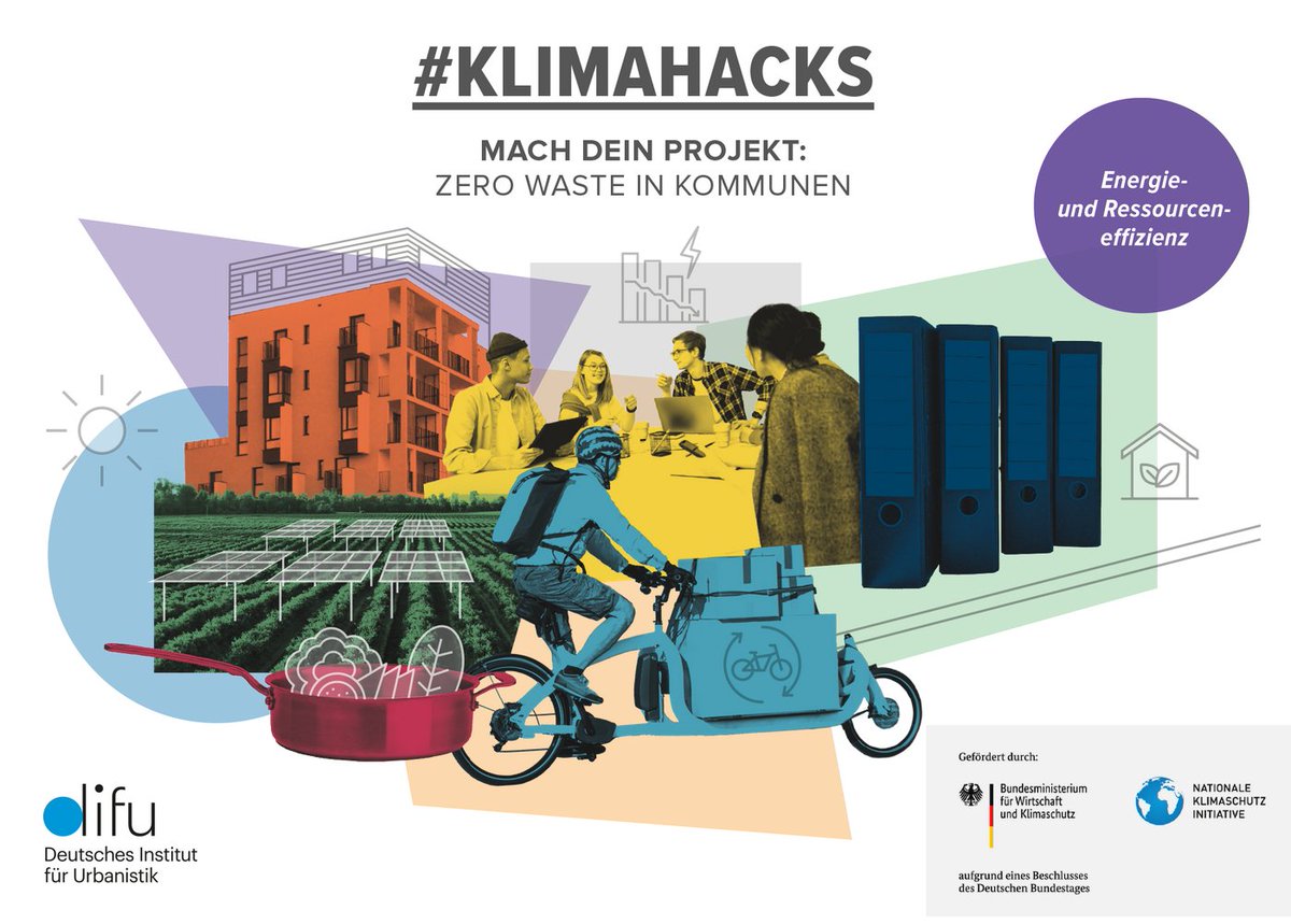 💡Wie erreichen Kommunen durch #ZeroWaste ihre Klimaschutzziele? Die neue #Klimahacks-Ausgabe zeigt, wie Kommunen #Ressourcen und CO₂ durch Abfallvermeidung und #Recycling einsparen - gefördert vom @BMWK im Rahmen des Projekts #GemKli. Mehr erfahren 👉difu.de/18810