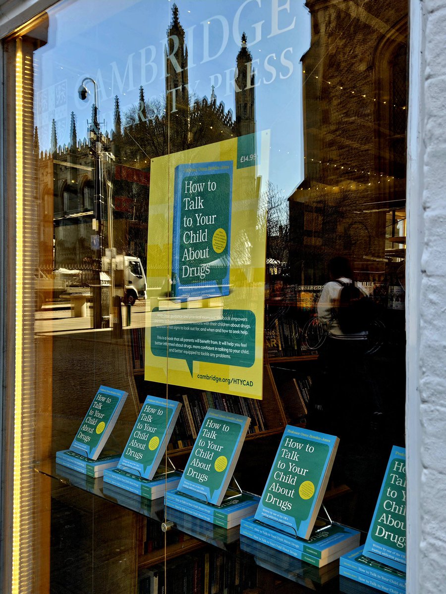 Owen Bowden-Jones (@owenbowdenjones) on Twitter photo Wonderful to see that the <a href="/CUPBookshop/">Cambridge University Press Bookshop</a> has put my new book (How to talk to your child about drugs) on display! If you are in Cambridge, then take a look. <a href="/Cambridge_Uni/">Cambridge University</a> <a href="/CSciPol/">CSaP - The Centre for Science and Policy</a> <a href="/CNWLNHS/">CNWL NHS FT</a> <a href="/ClubDrugClinic/">Club Drug Clinic 💙</a> <a href="/rcpsychAddFac/">RCPsych Addictions Faculty</a> <a href="/rcpsych/">Royal College of Psychiatrists</a> <a href="/SSA_Addiction/">Society for the Study of Addiction</a> Wonderful to see that the <a href="/CUPBookshop/">Cambridge University Press Bookshop</a> has put my new book (How to talk to your child about drugs) on display! If you are in Cambridge, then take a look. <a href="/Cambridge_Uni/">Cambridge University</a> <a href="/CSciPol/">CSaP - The Centre for Science and Policy</a> <a href="/CNWLNHS/">CNWL NHS FT</a> <a href="/ClubDrugClinic/">Club Drug Clinic 💙</a> <a href="/rcpsychAddFac/">RCPsych Addictions Faculty</a> <a href="/rcpsych/">Royal College of Psychiatrists</a> <a href="/SSA_Addiction/">Society for the Study of Addiction</a>