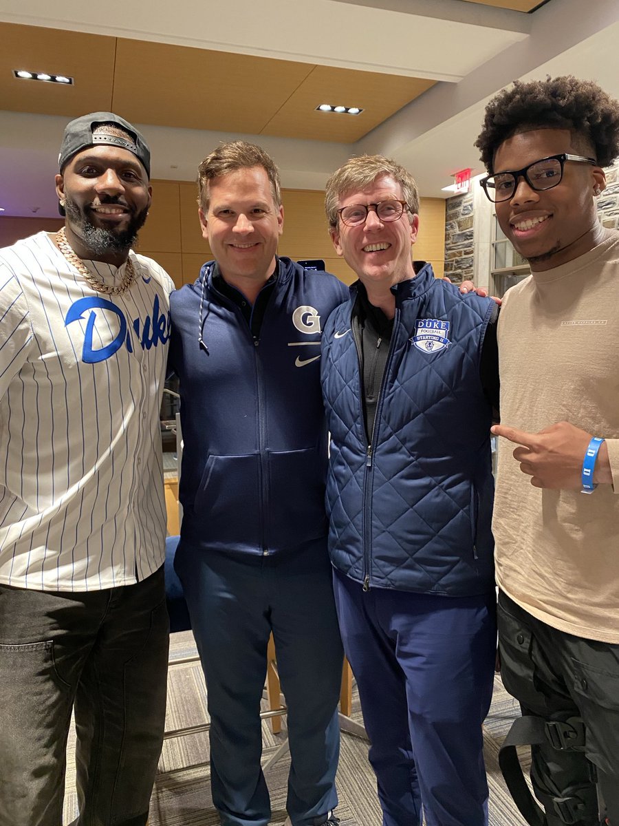 Great times at Cameron with #88 as well as #1!  ⁦<a href="/dallascowboys/">Dallas Cowboys</a>⁩ ⁦<a href="/DukeFOOTBALL/">Duke Football</a>⁩ ⁦<a href="/DezBryant/">Dez Bryant</a>⁩ ⁦⁦<a href="/Coach_MannyDiaz/">Manny Diaz</a>⁩