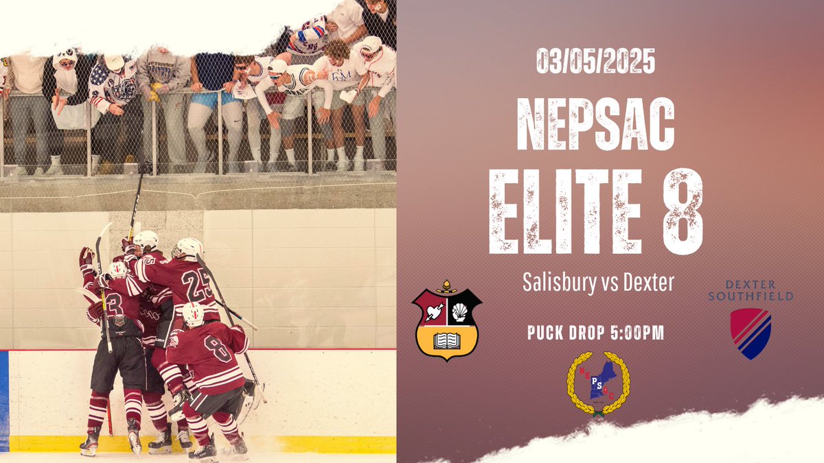 The Knights earn the #6 seed in the Elite 8 and will travel to #3 Dexter on Wednesday. Puck drop is 5:00pm. #goknights <a href="/SarumAthletics/">Salisbury Athletics</a>