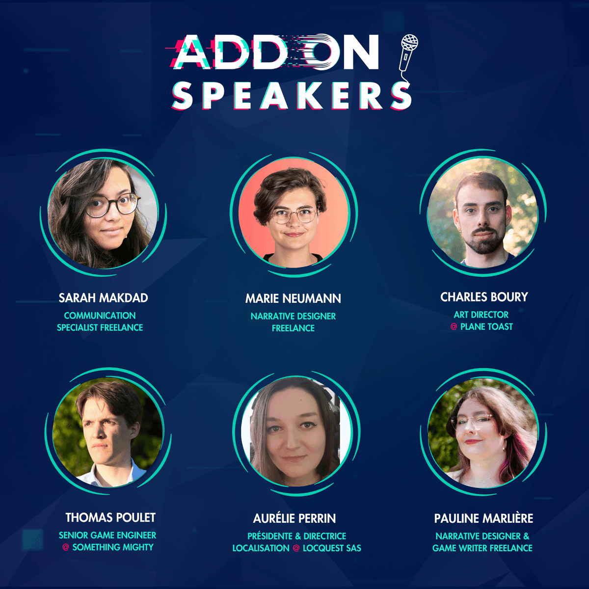 📣 ANNONCE SPEAKERS 📣

✨ Notre pool d'intervenant·es s'agrandit !
Découvrez les speakers qui rejoignent la programmation de cette 9ᵉ édition 🎙️

🎟️ J-13 avant la clôture de la billetterie, réservez vite votre place ! 👉 bit.ly/TicketsADDON20…