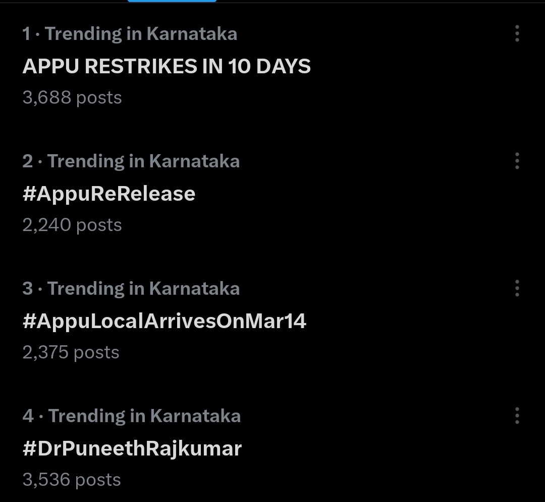 Undisputed King 👑 

APPU RESTRIKES IN 10 DAYS 

#AppuLocalArrivesOnMar14