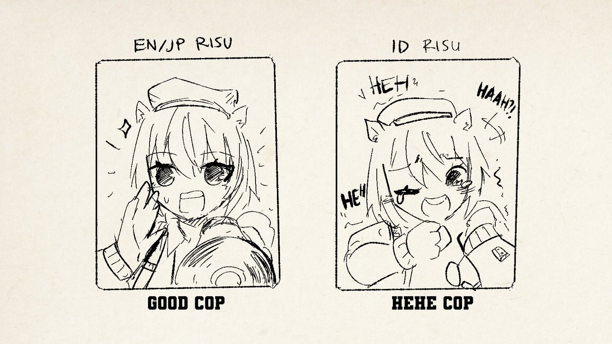 different region, different style 😂🤣🤣
#holoVoice_Art #risu_meme #iRISUtration