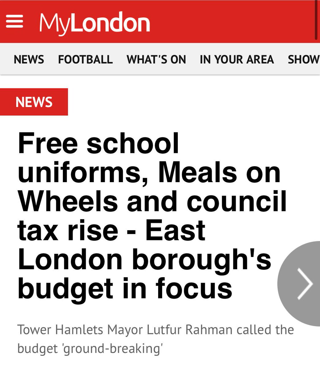 I'm incredibly proud of our new Budget's groundbreaking policies to provide more support with the cost of living than any other council in the country including free school meals and uniforms, Meals on Wheels, free homecare, university grants and bursaries, winter fuel payments