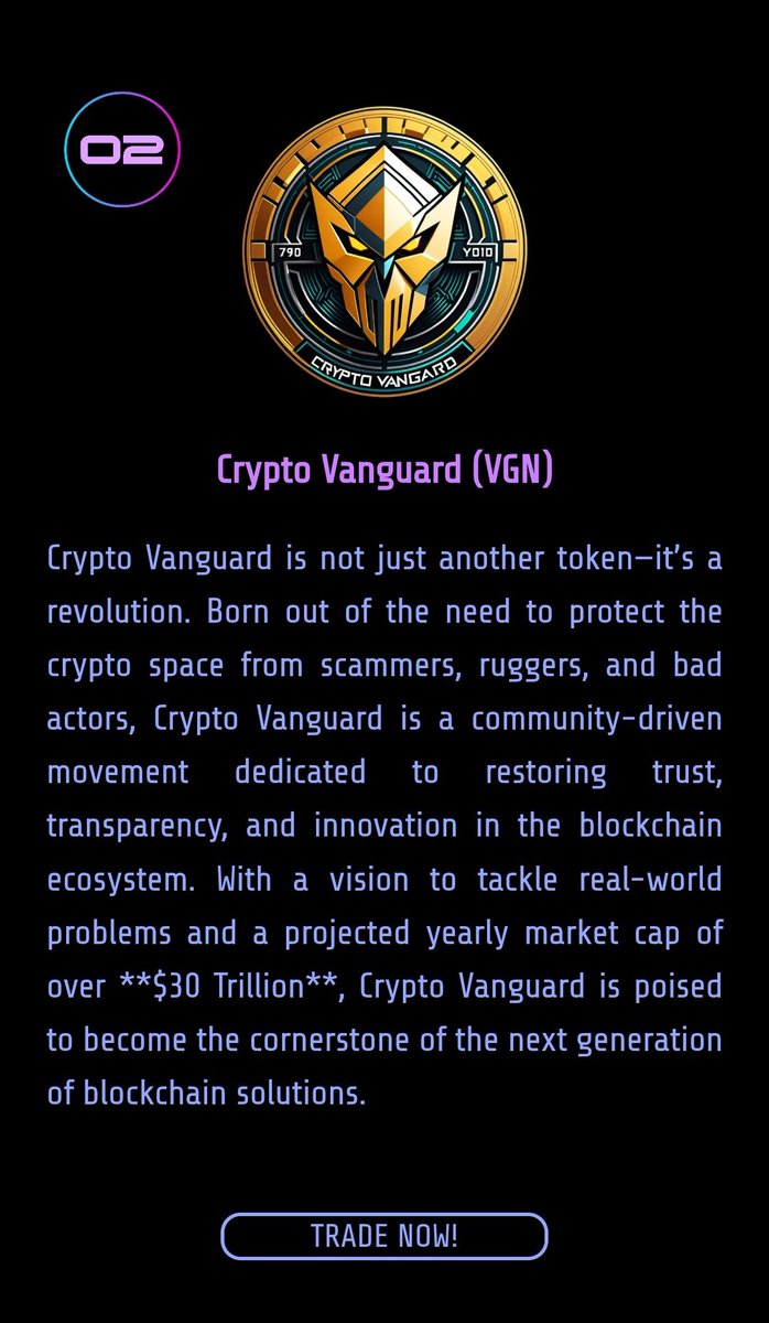 CryptoV9259's tweet photo. We're ranked No. 2 on https://t.co/1BXCYpjEf2

Get in now, the rocket is about to be launched to the #moon

#crypto #cryptocurrency #viral #Blockchain #bitcoin #Oscars #Oscars2025 #Oscar #Trump #ElonMusk #cryptovanguard #vanguardmovement #x1000GEM #xrp #sol #ada #CryptoReserve #LCDLFAllStars