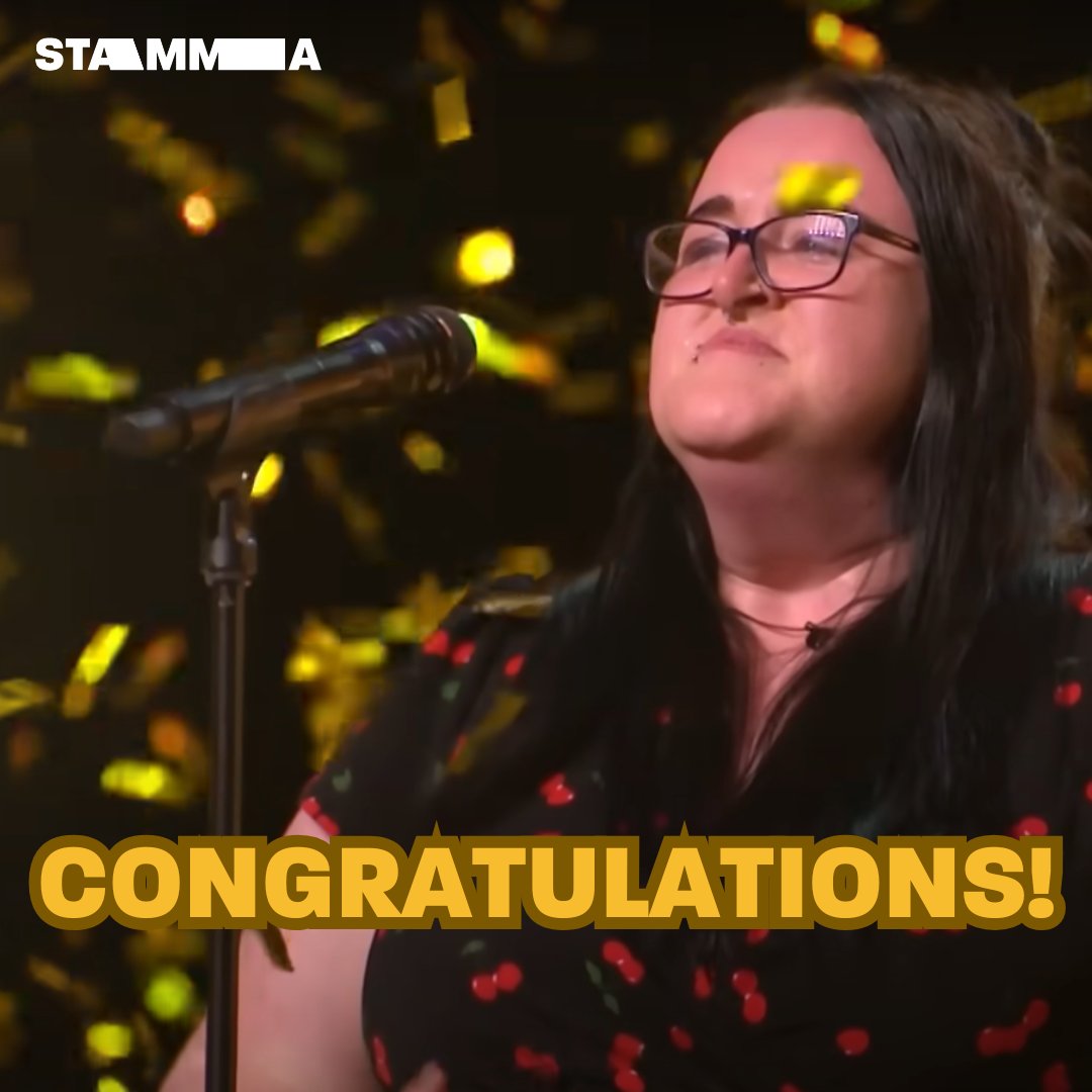 Congratulations to Stacey Leadbeatter, who wowed judges on <a href="/BGT/">BGT</a>! Shame about some of the language in the media though, about how Stacey has a 'devasting condition' but now has 'improved speech'.   

Dear Press: read our guide to talking about stammering stamma.org/about-stammeri…