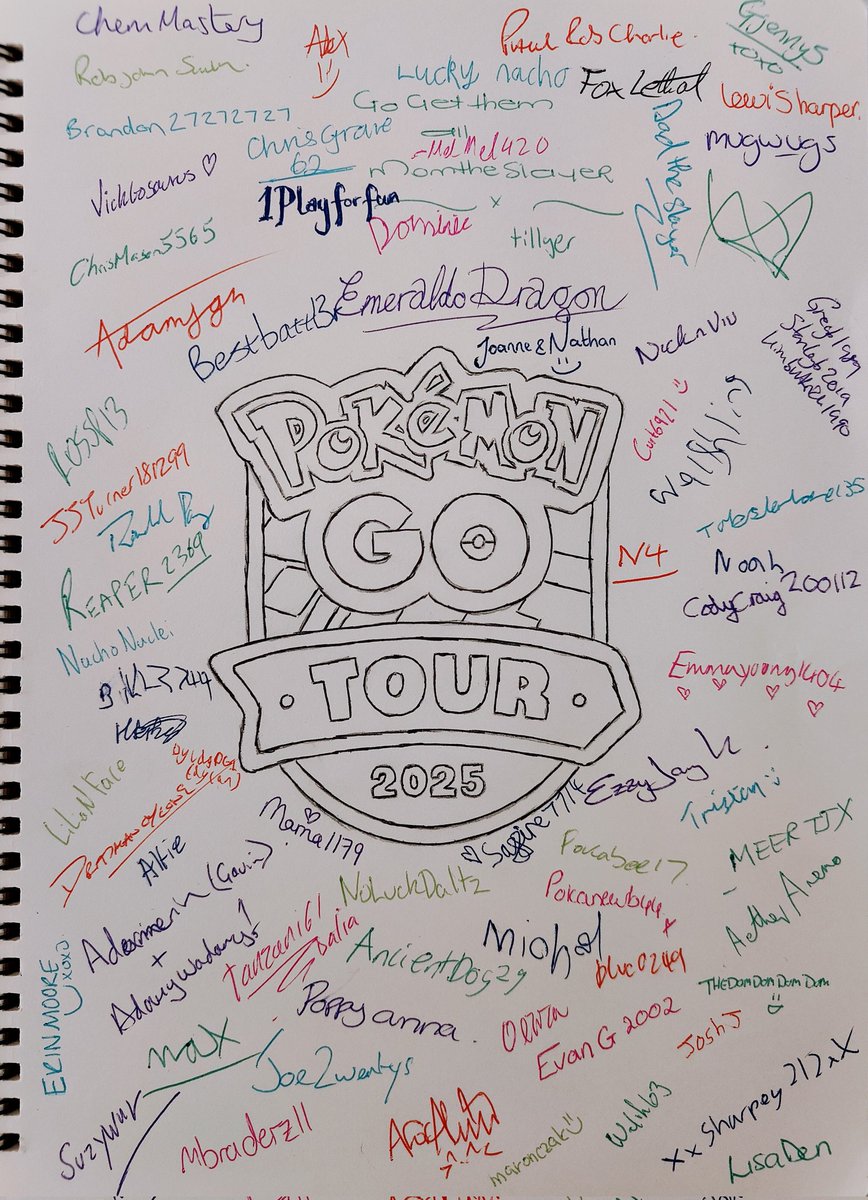 We brought out the old Guestbook this weekend for everyone to sign, we absolutely love the result 🥰
Feel free to tag yourself if you see your name :)
#PokemonGOTour2025 #pokemongoappuk