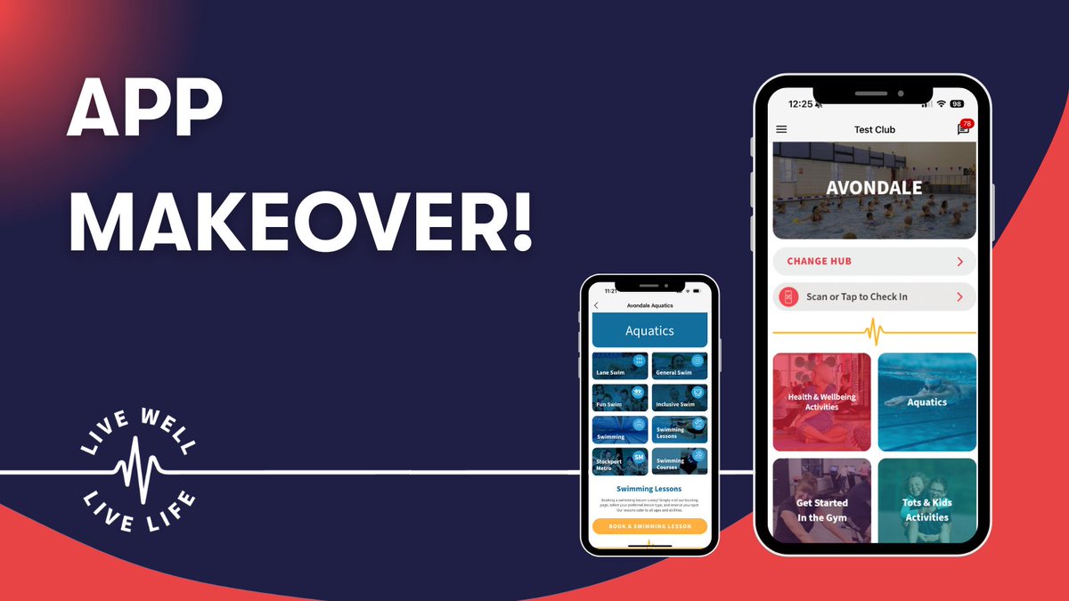 Our app has a fresh new look! Booking your favourite activities is now easier than ever.  

Take a look around and enjoy the upgrade! Don’t have the app? Download Life Leisure now - bit.ly/4jBgf3I 📲 or search Life Leisure on the Apple or Google Play store!