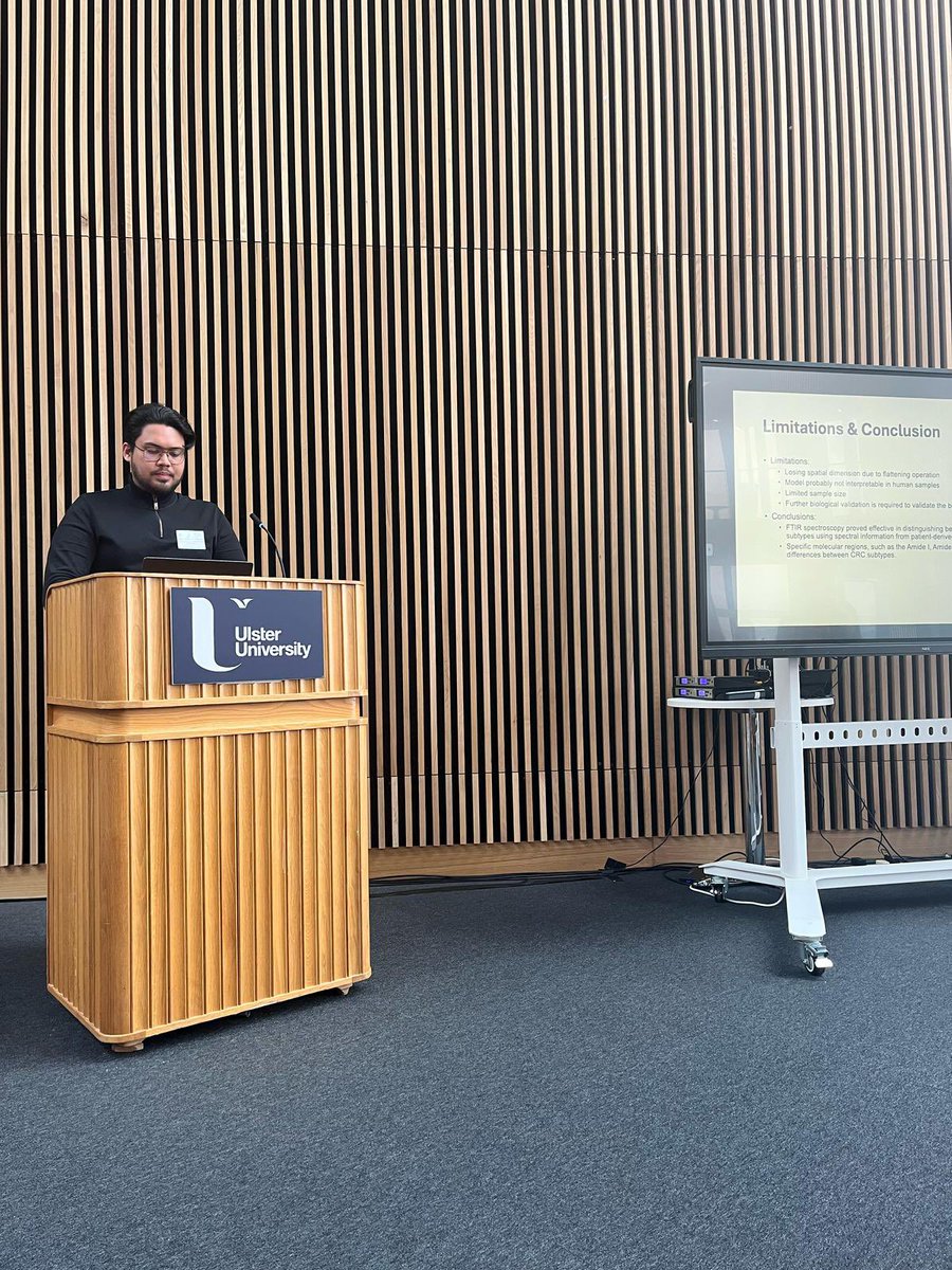Integrating chemical imaging &amp; transcriptomic data, #AICRIstart PhD Mohd Rifaqi Rafsanjani from  <a href="/WeAreTUDublin/">TU Dublin / OT Baile Átha Cliath</a> is refining precision subtyping &amp; recurrence prediction in colorectal cancer.

#ShareIsland #NSRP <a href="/hea_irl/">HEA</a>