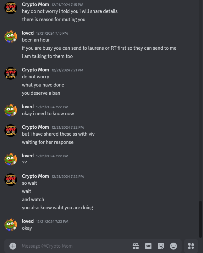 TotalSciFiNerd's tweet photo. So...you have signed up for your first paid discord with @blockchainedbb but....uh oh.....the first trade she posted ended in a loss.
So you ask...what happened, why did Vivian ghost the server for a week?
Prepare to meet her henchman - Crypto Mom
#blockchainedbb https://t.co/QIDer1wzzt