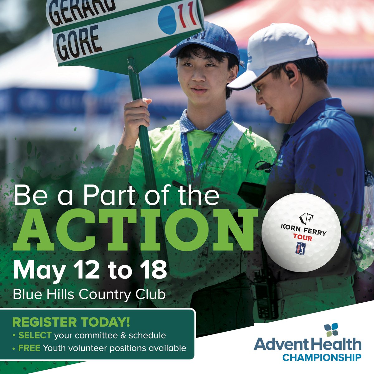 📢 Calling all volunteers - we need YOU for the 2025 AdventHealth Championship! 

Don't miss your chance to be a part of the action of the only PGA TOUR sanctioned event in Kansas City. Register to volunteer today!

Click link in bio to join the Volunteer Team presented by Chase