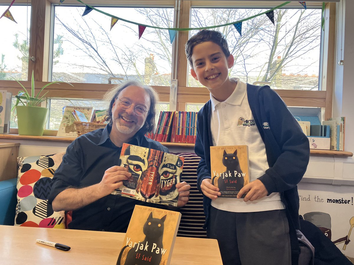 Learn to Love to Read (@learn2love2read) on Twitter photo We had a wonderful time <a href="/HillbrookSW17/">Hillbrook Primary School</a> with the legendary <a href="/whatSFSaid/">SF Said</a> last week thanks to the support from <a href="/JuliaRTrust/">Julia Rausing Trust</a>. Parents and children enjoyed an incredibly interesting and inspiring assembly and the queue to meet him after school and get books signed was very long! We had a wonderful time <a href="/HillbrookSW17/">Hillbrook Primary School</a> with the legendary <a href="/whatSFSaid/">SF Said</a> last week thanks to the support from <a href="/JuliaRTrust/">Julia Rausing Trust</a>. Parents and children enjoyed an incredibly interesting and inspiring assembly and the queue to meet him after school and get books signed was very long!