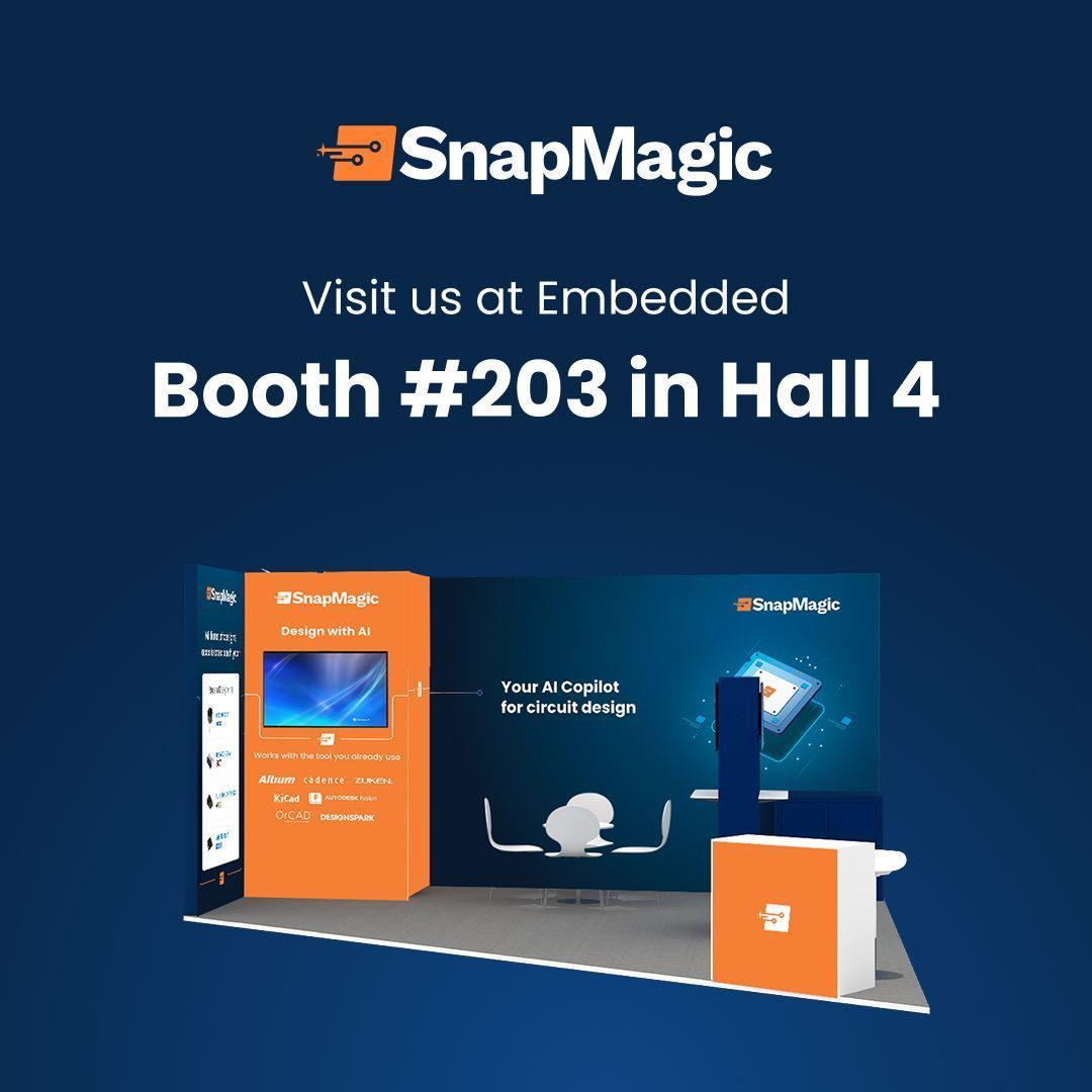 👋  Who’s going to Embedded World 2025? Swing by to meet the SnapMagic team!

📍  Booth #203 in Hall 4
📅  March 11 - 13th, 2025

#EmbeddedWorld2025 #EmbeddedSystems #EmbeddedWorld