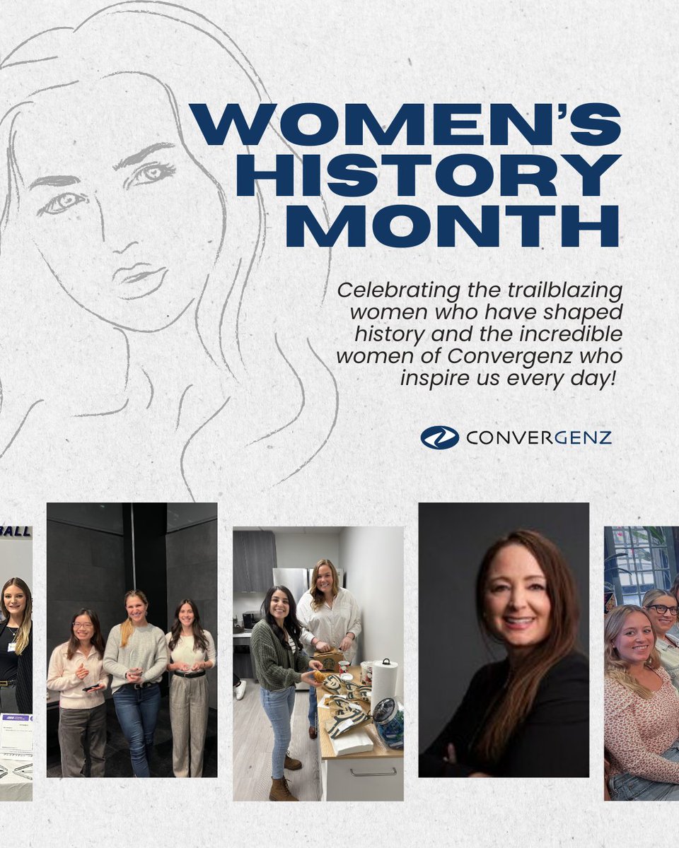 ConvergenzLLC's tweet photo. This month, we celebrate the women who have paved the way, and those who continue to break barriers every day. 

A special thank you to the incredible women of Convergenz for your hard work, leadership, and inspiration. #WomensHistoryMonth https://t.co/a1K5IhKiTO