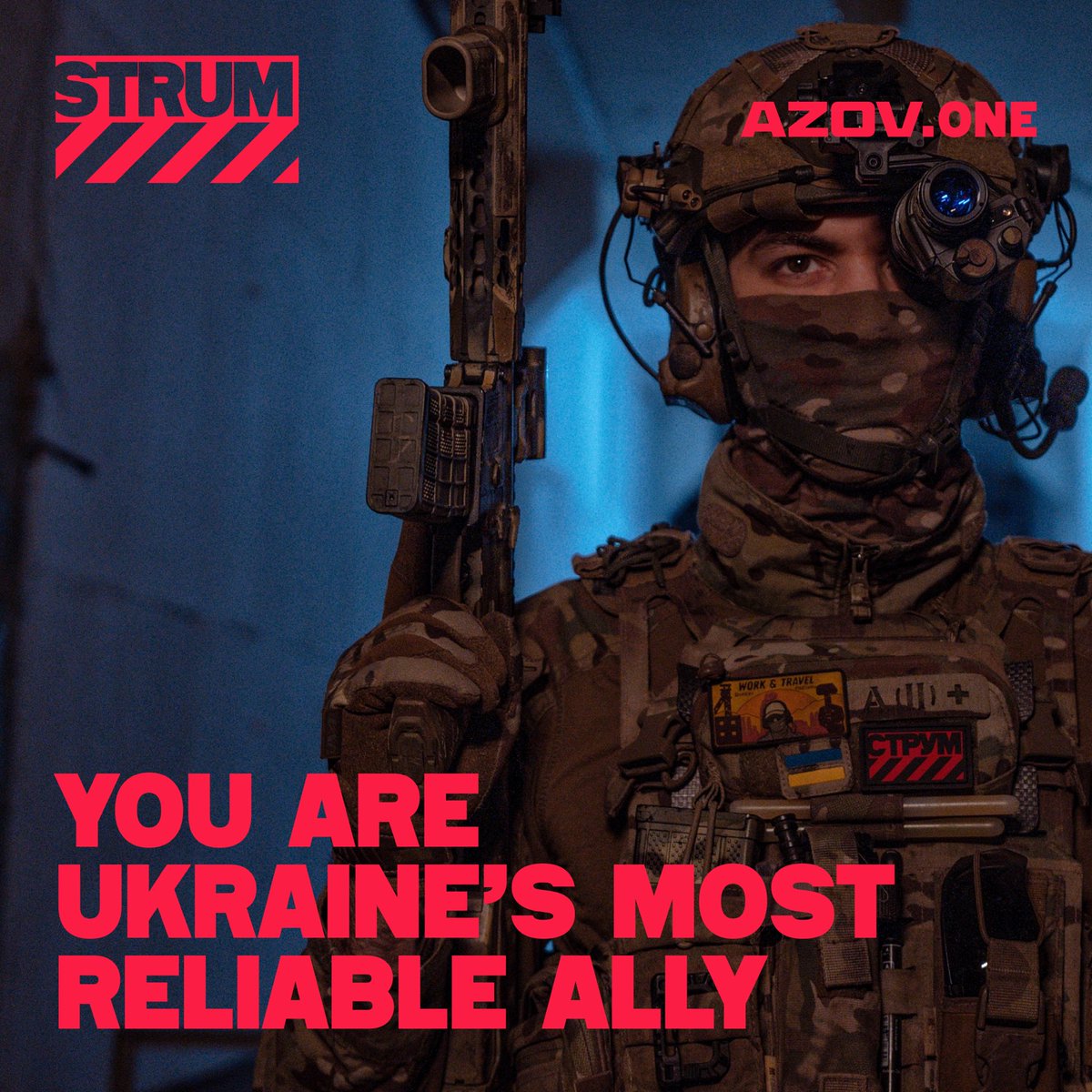 Azov_one's tweet photo. It is you who are Ukraine’s most reliable ally.

Our defenders keep fighting, and they need your actionable support.

Turn your donations into the shield of Ukraine’s freedom.

https://t.co/OlEIA08uMv https://t.co/xeDfMr0qfa