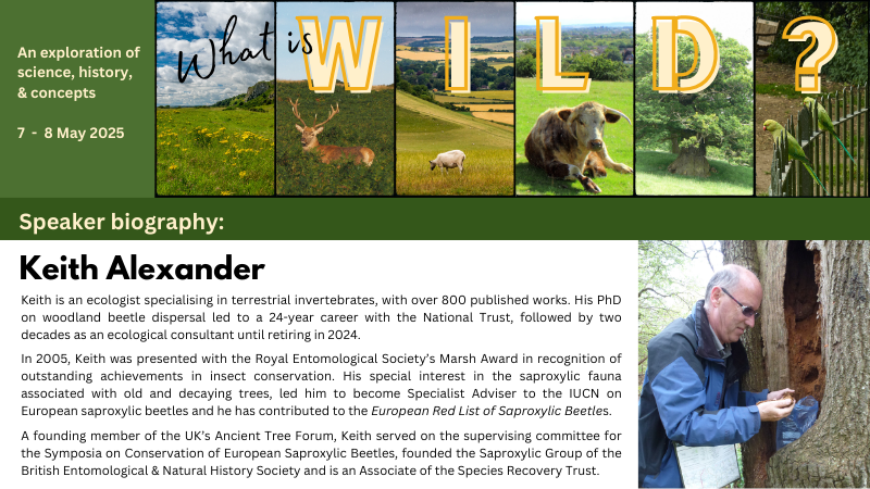 We are delighted to announce that Dr Keith Alexander will be speaking at our 'What is Wild?' conference in May!

Booking details and more information here:
ukeconet.org/what-is-wild.h…

#rewilding #rewildingtogether #WildlifeConservation #wildlife #wildlifeday