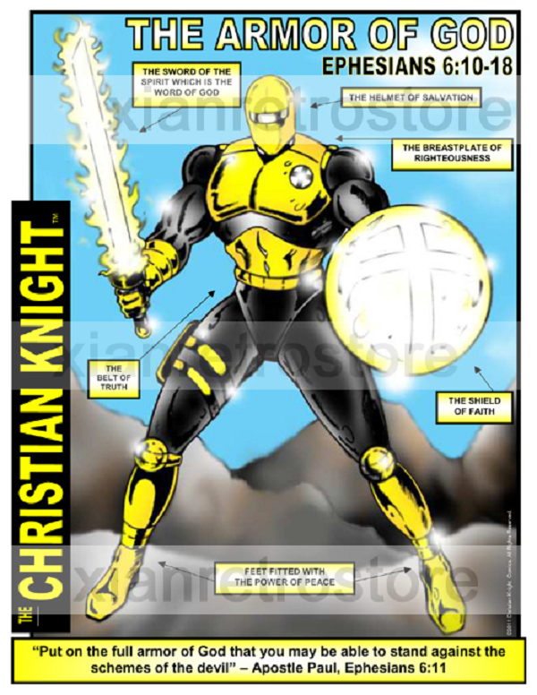 XianWorldMedia's tweet photo. Christian Knight: The Armor of God - Ephesians 6 Poster - Christian Superhero 
Available Here: https://t.co/TdEFtmAKoP 

#ChristianComics #comics #comicart #bibleverse #posters #ChristianSuperheroes
#armorofgod #christianknight https://t.co/MoMxvalzrj