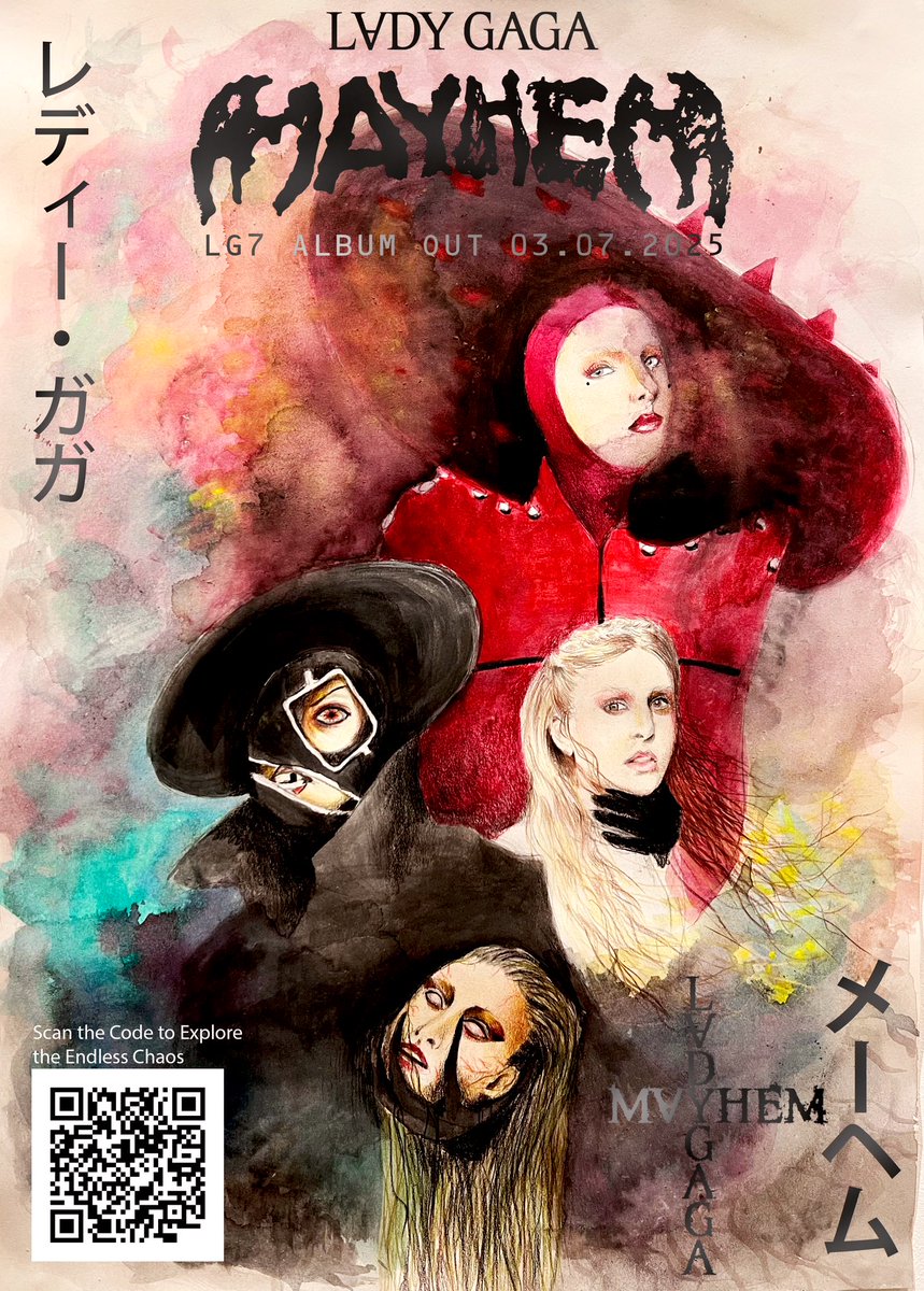 Get ready for the Endless Chaos this Friday 
<a href="/ladygaga/">Lady Gaga</a> <a href="/ladygaganownet/">LⱯDY GⱯGⱯ NOW🪞</a> 
#ladygaga
#レディーがが 
#女神卡卡
#メイヘム
#極度混亂
#ladygagamayhem
#mayhem
#mothermonster
#mistressmayhem
#disease
#abracadabra
#diewithasmile
#fineart
#colourpencil
#watercolour