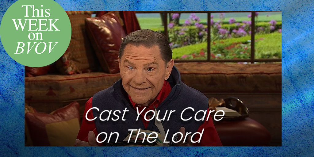 GoVictoryTV's tweet image. This week on #BVOV, Kenneth Copeland teaches you how to renew your mind, stay in faith, protect your heart, believe God’s Love and live a debt-free life all by choosing to cast your care on The LORD. Watch and download notes @ kcm.org/watch