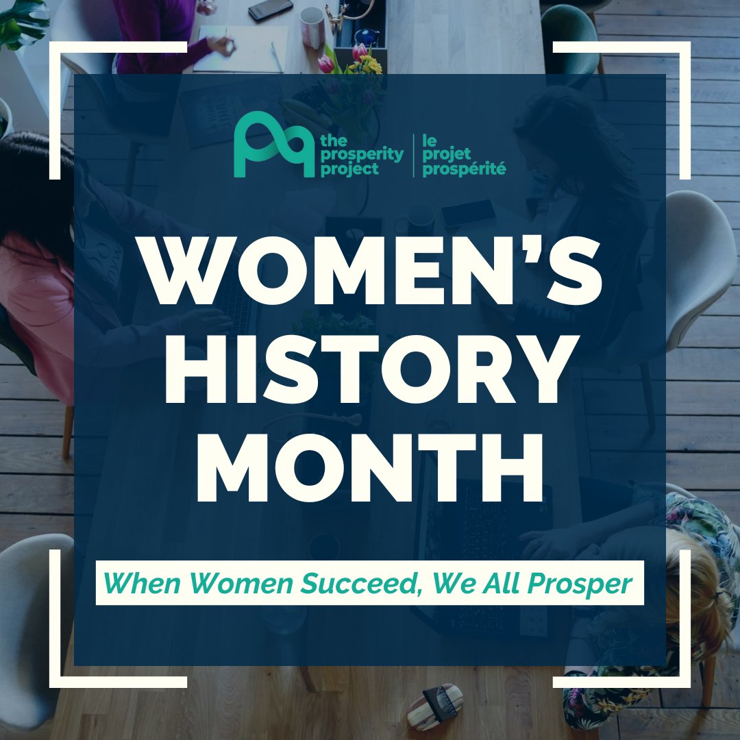 March is #WomensHistoryMonth. At The Prosperity Project, we are committed to building a future where all women can thrive by breaking down the barriers that hinder their success.

Learn more here: canadianprosperityproject.ca

#theprosperityproject #careergrowth #leadership