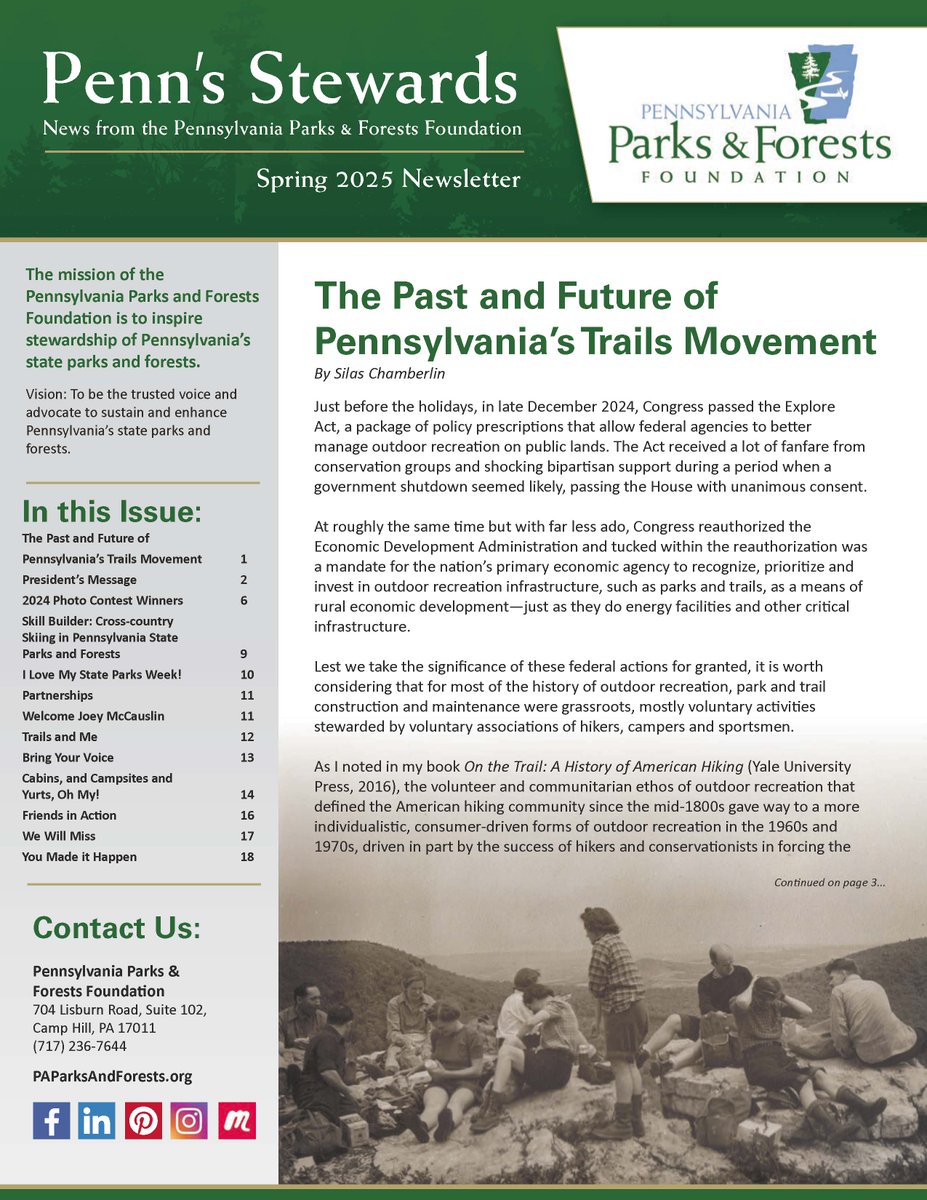 PaPFF's tweet photo. Just in time for Spring! The Spring 2025 is hot off the press - download your full copy at https://t.co/Ron0fVjKdH
#FreeNewsletter #Conservation #GetOutdoors #eNewsletter https://t.co/GVlYr3TUvd