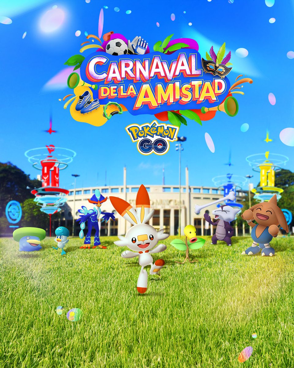 PokemonGoAppLA's tweet photo. ¡Ha comenzado el Carnaval de la Amistad! ¡Prepárense para celebrar con otros Entrenadores y encontrarse con Pokémon que bailan y se divierten!

Más detalles aquí: https://t.co/nS28zOOczt https://t.co/fYurcUwz42