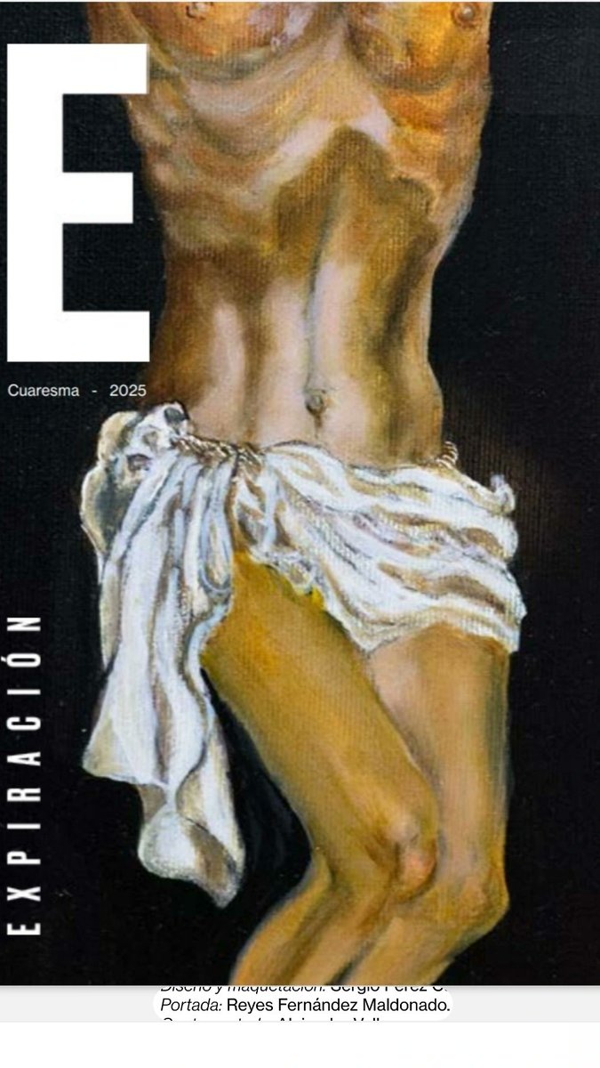 CarlosRaFe's tweet photo. Pues muy orgulloso de mi madre que ha realizado la portada de la revista de Cuaresma de @ExpiracionMlg . https://t.co/FJd557IXZo